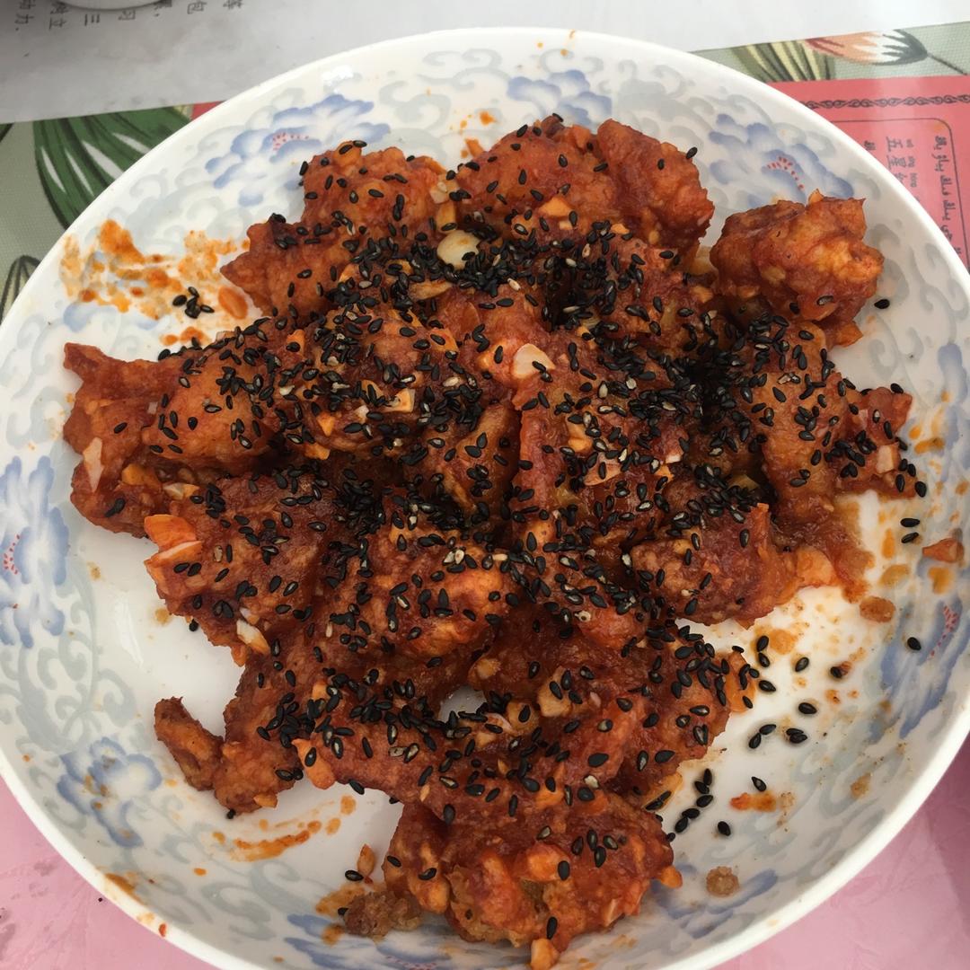 在家吃韩式炸鸡