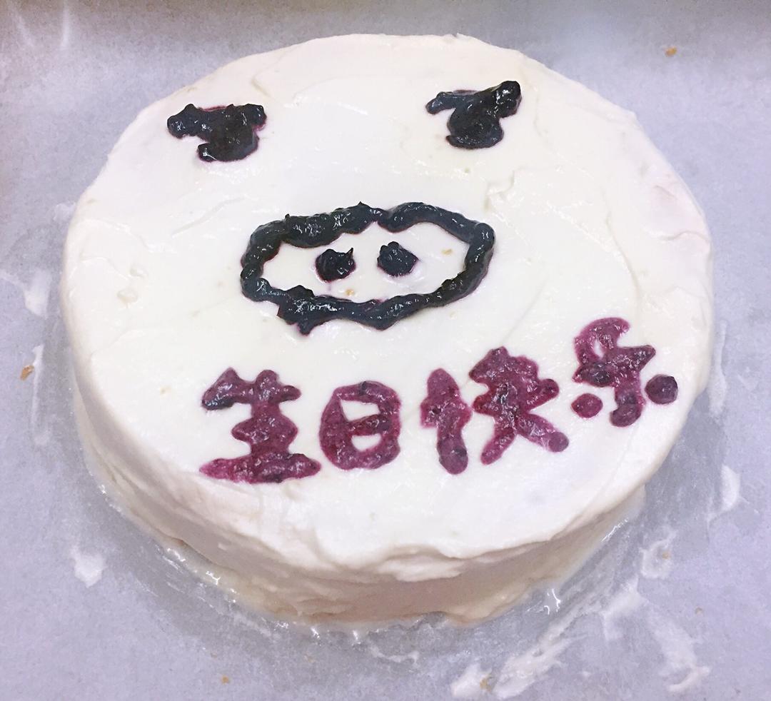 草莓裸蛋糕（6寸生日蛋糕）
