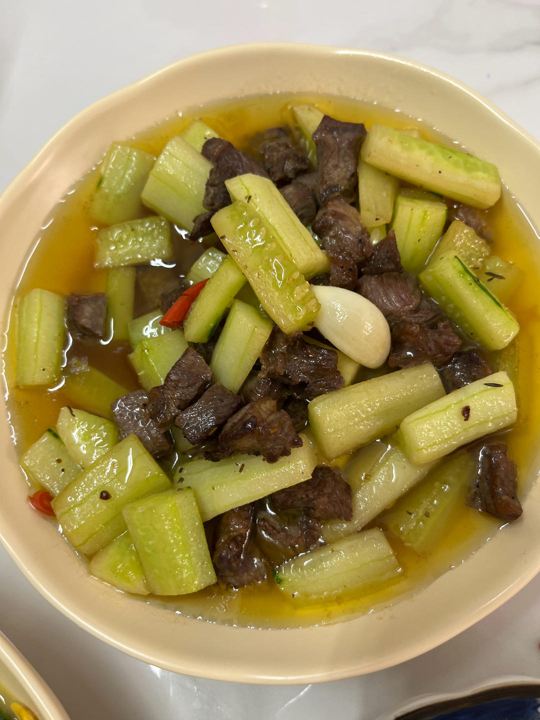 黄瓜炒牛肉