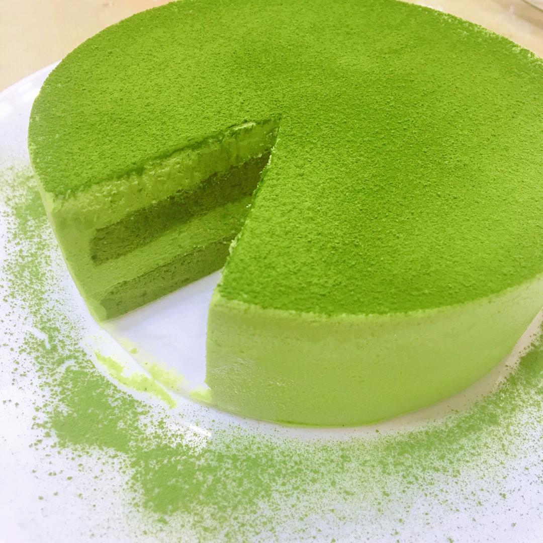 渐变抹茶慕斯蛋糕：我Amanda带着既美又作的抹茶甜点又来了！【曼食慢语】
