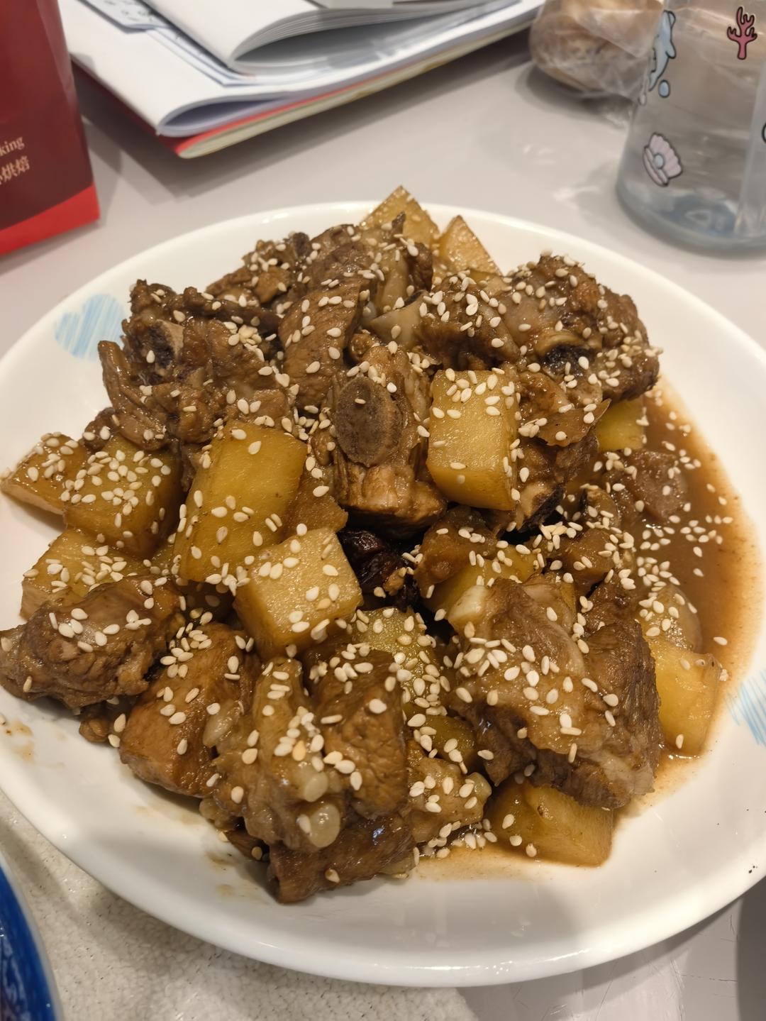 土豆烧排骨