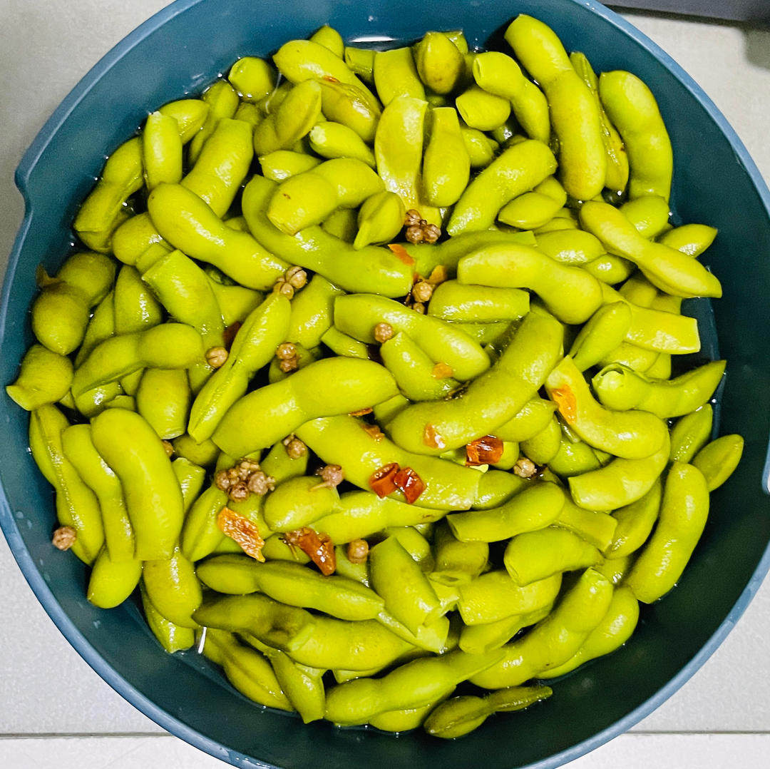 煮毛豆—不会变色版