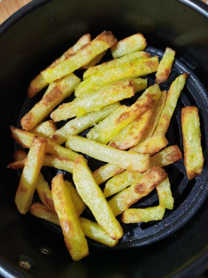 空气炸锅薯条&不用速冻版&超快手 现做现吃