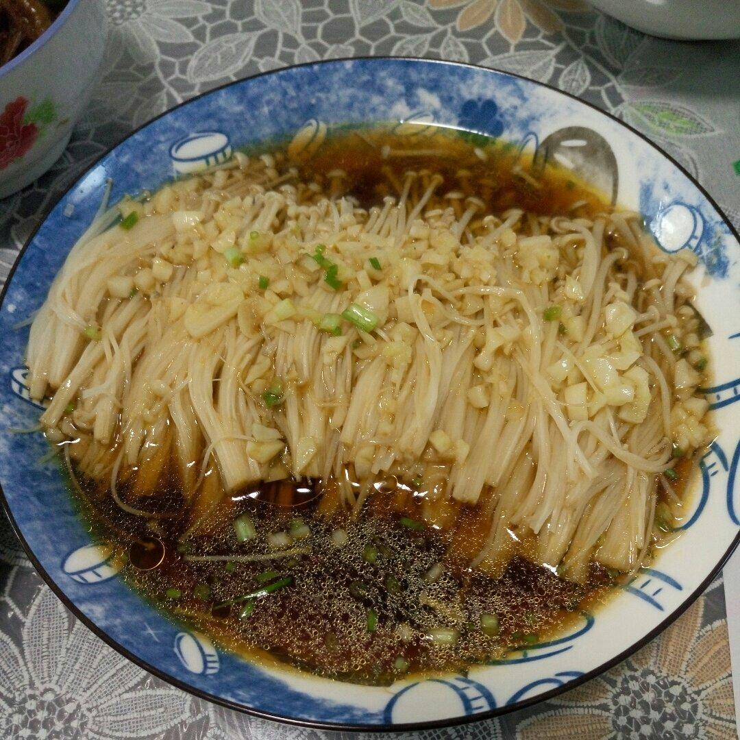 蒜蓉蒸金针菇