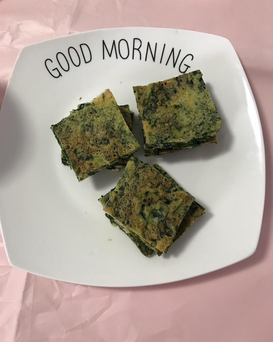 早餐 菠菜蛋饼