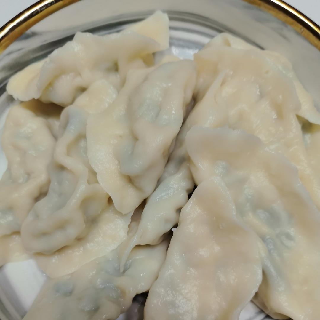 白菜韭菜鲜肉水饺（附视频。附冰花饺子做法。）