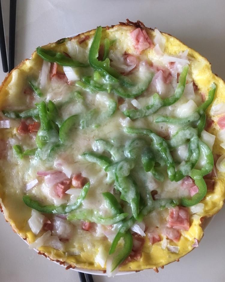 五分钟快手煎蛋披萨