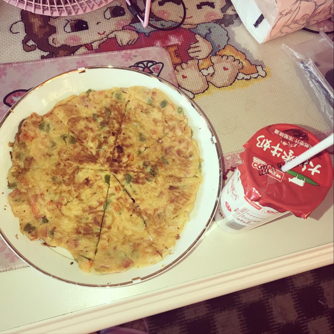 Q肠番茄鸡蛋饼