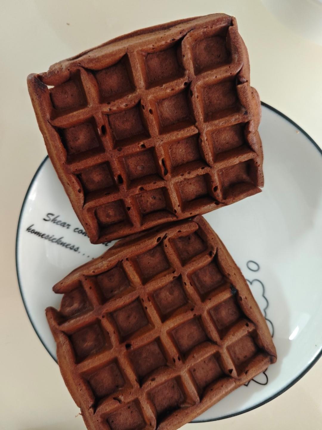 可可糯米华夫饼