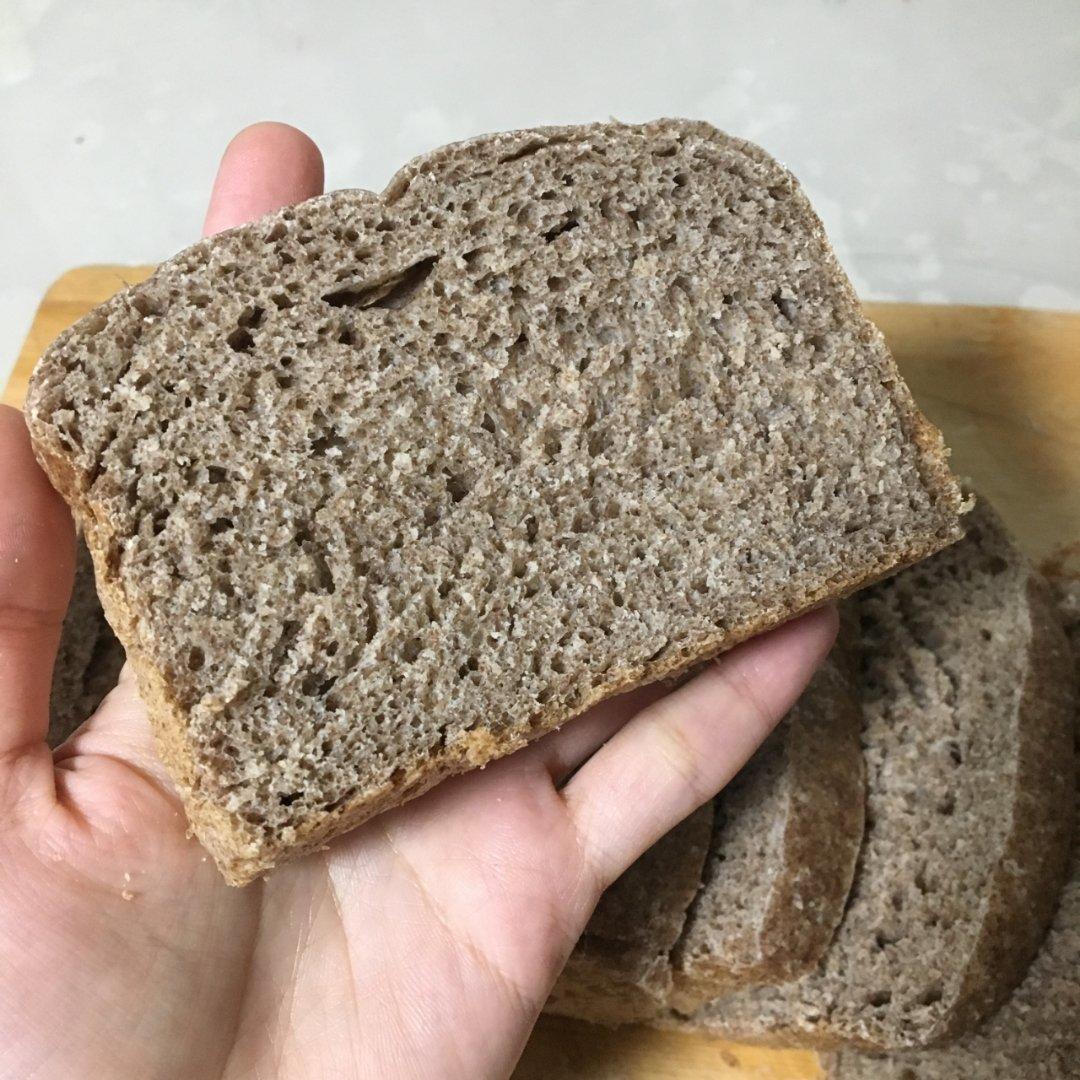 低糖无油黑麦全麦吐司