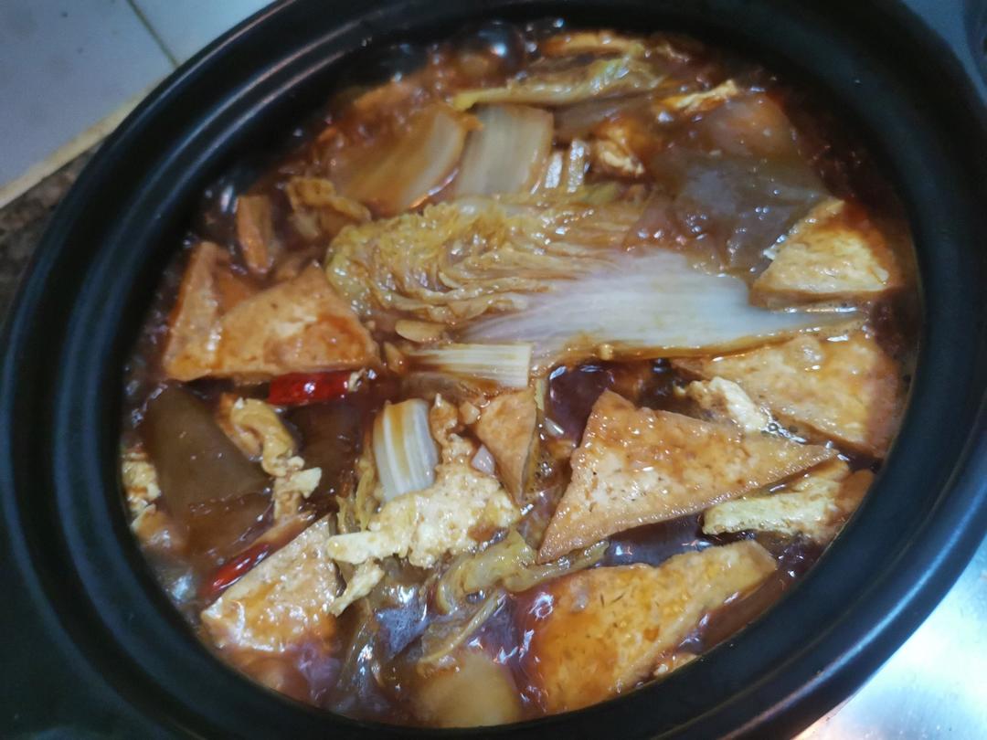 白菜豆腐煲