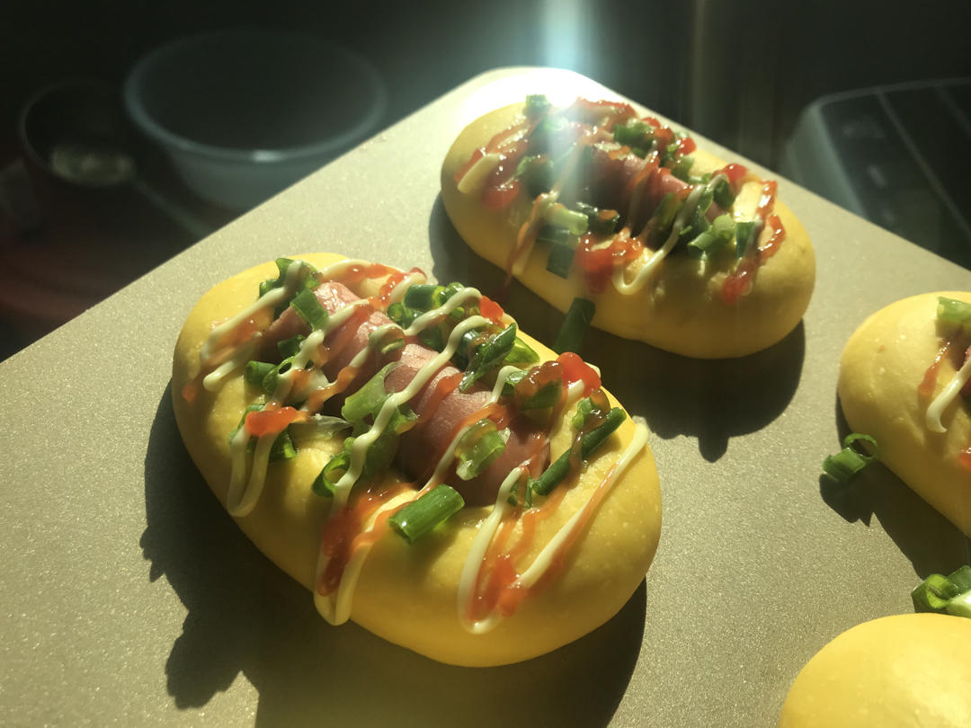 南瓜香肠面包
