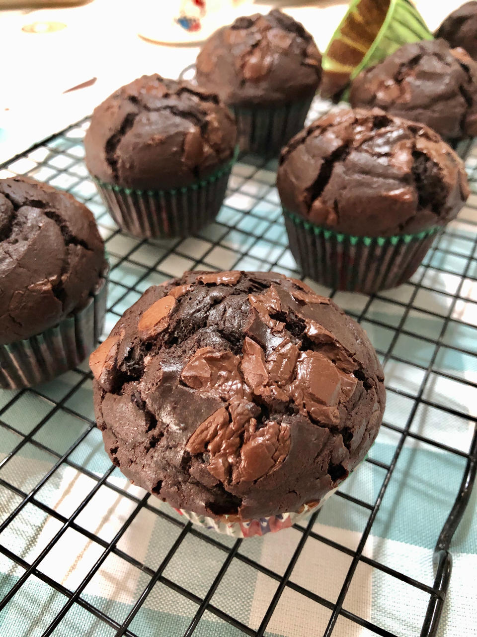 在家做巧克力蘑菇头麦芬蛋糕🍫
