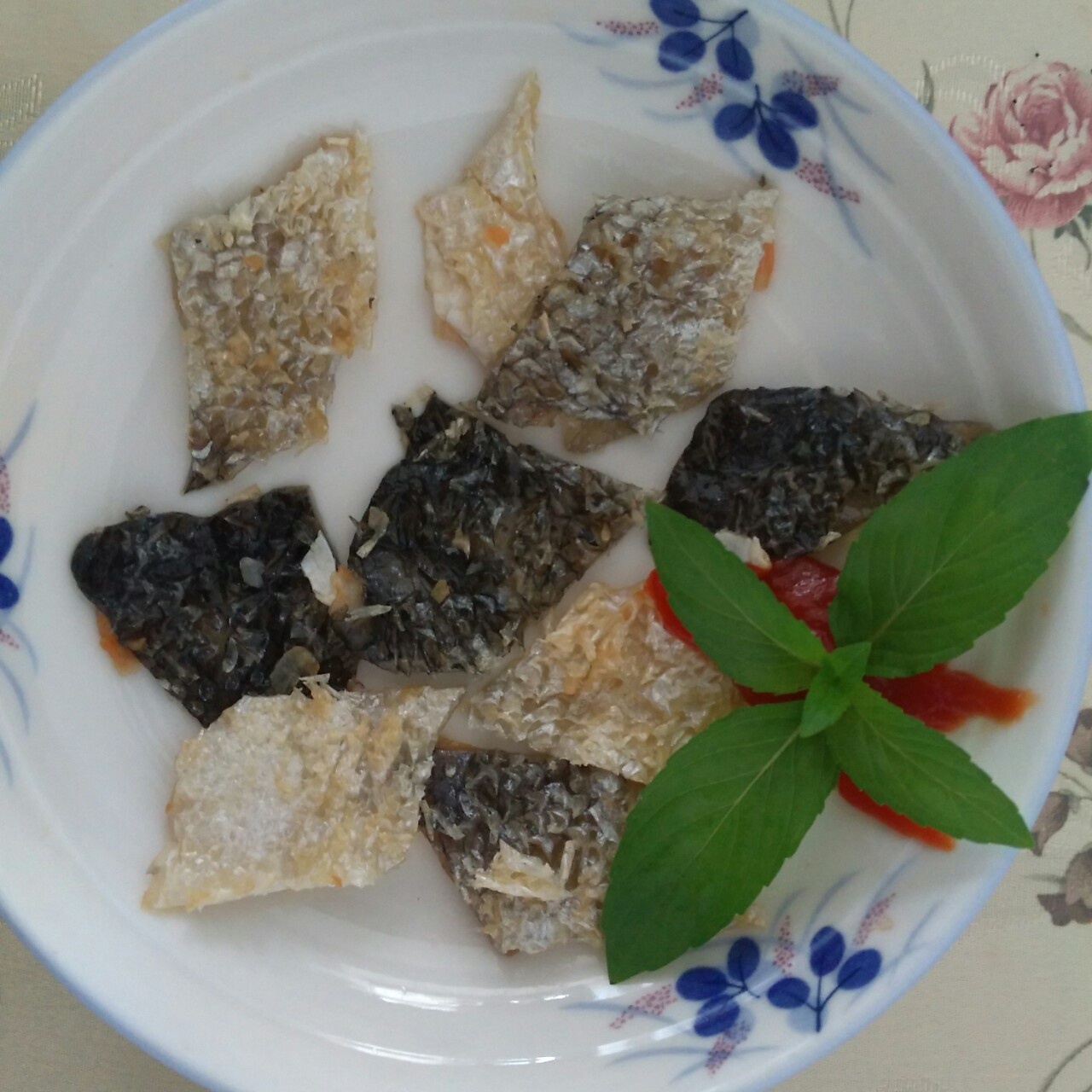 香煎三文鱼皮