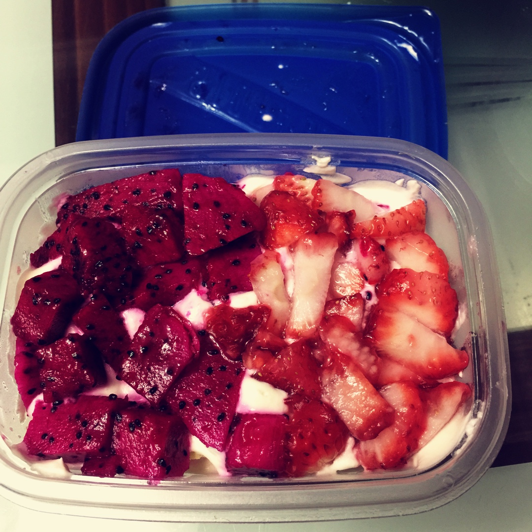 简单快手的便当饭盒水果盒子蛋糕