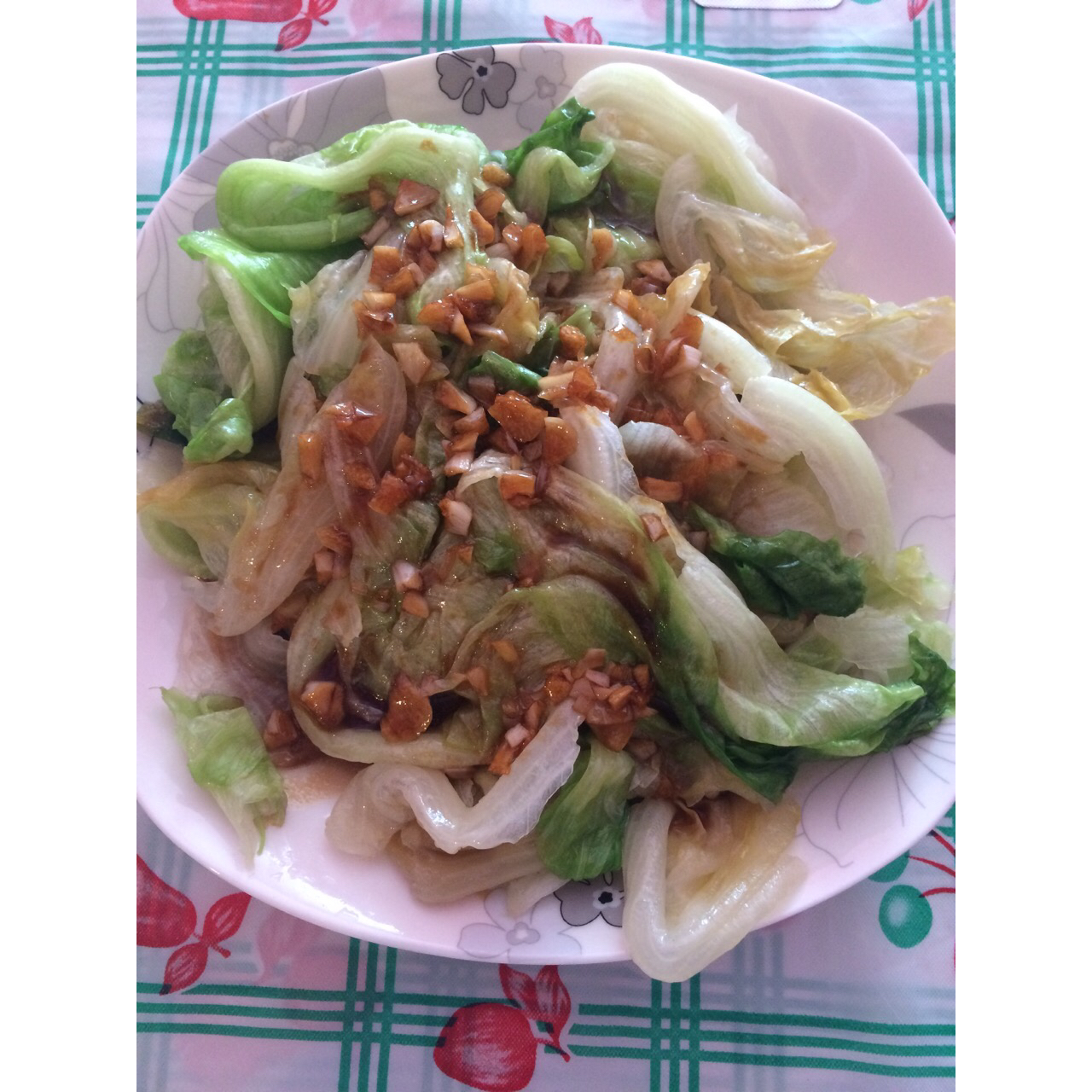 白灼西生菜