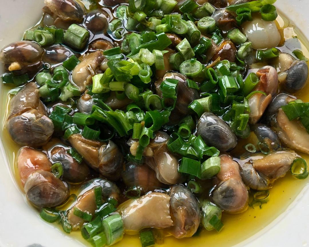 葱油泥螺的做法