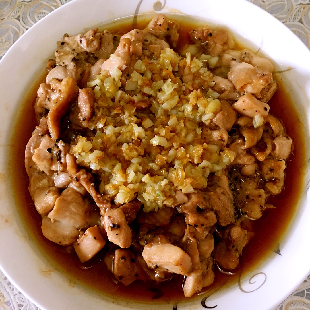 蒜蓉蒸鸡胸（鸡腿）