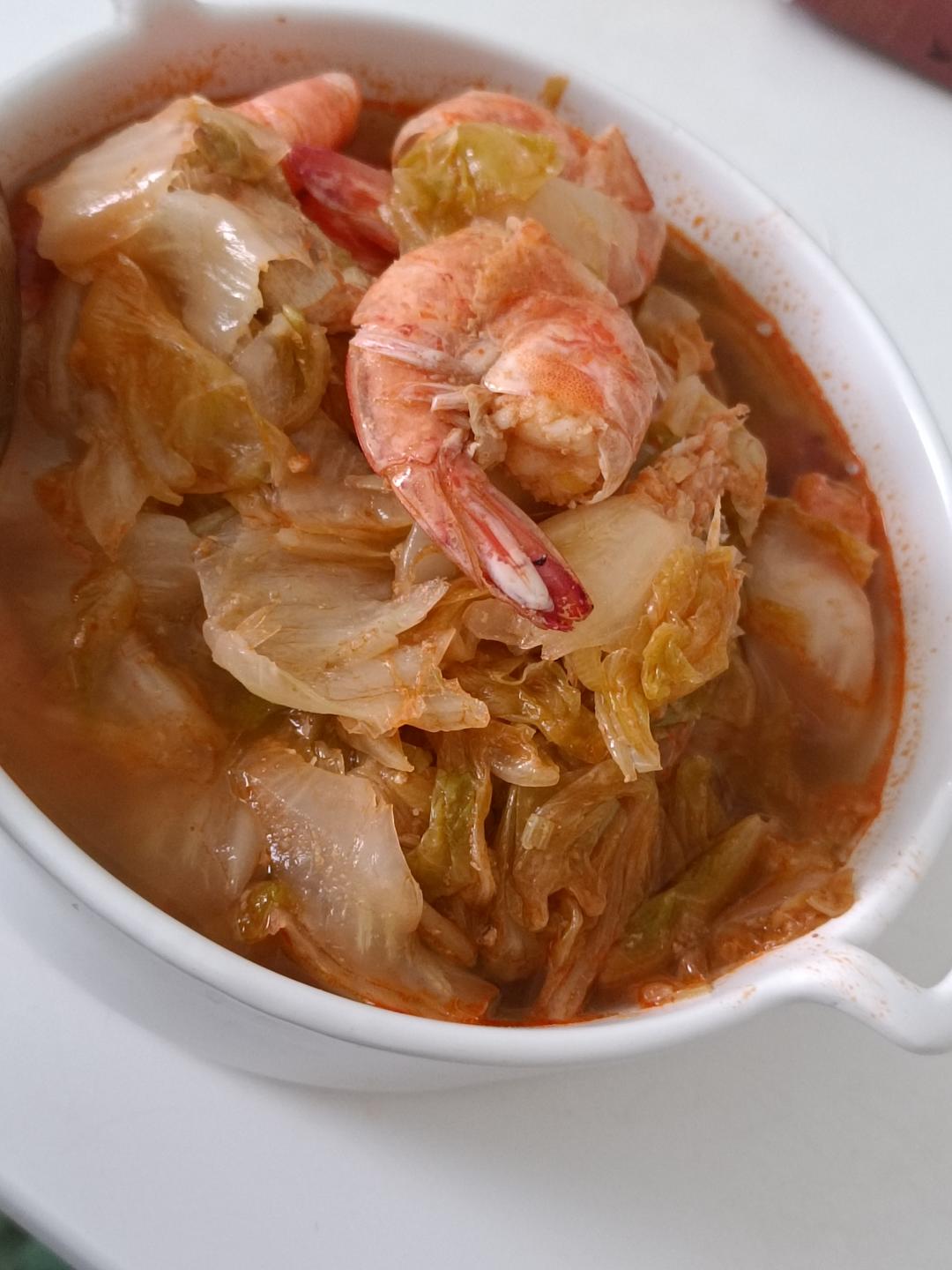 大虾炖白菜