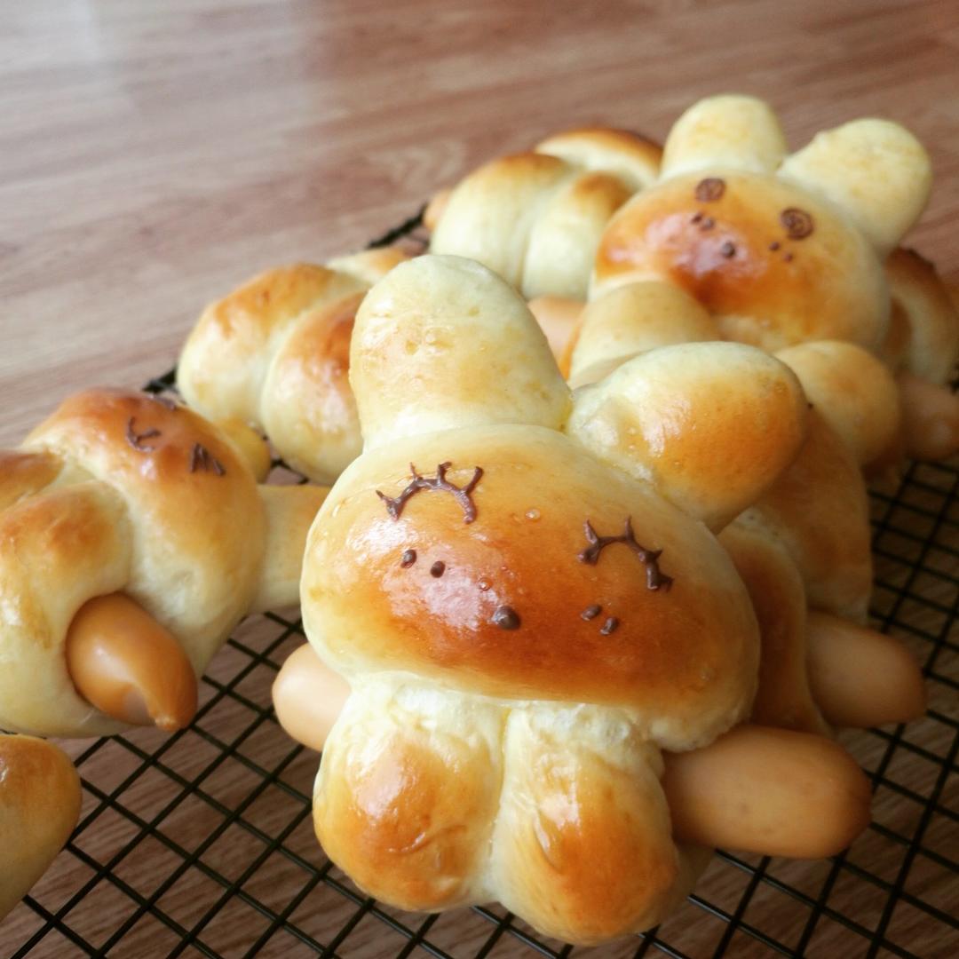 兔子热狗面包#东菱厨师机c08#