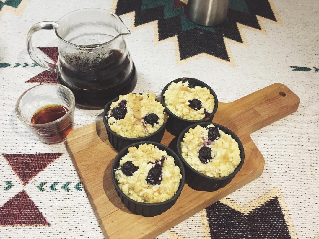 蓝莓酸奶酥粒麦芬