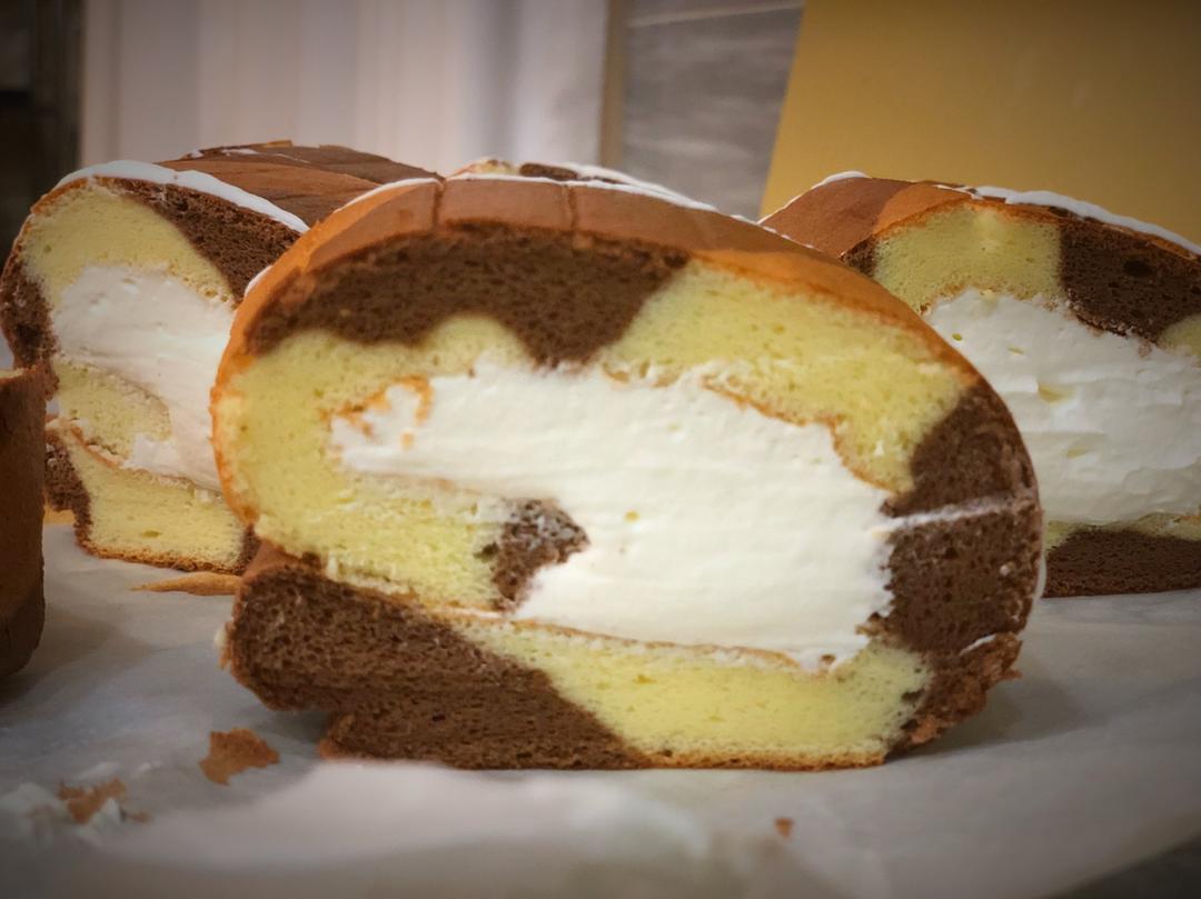 圈圈双色蛋糕卷