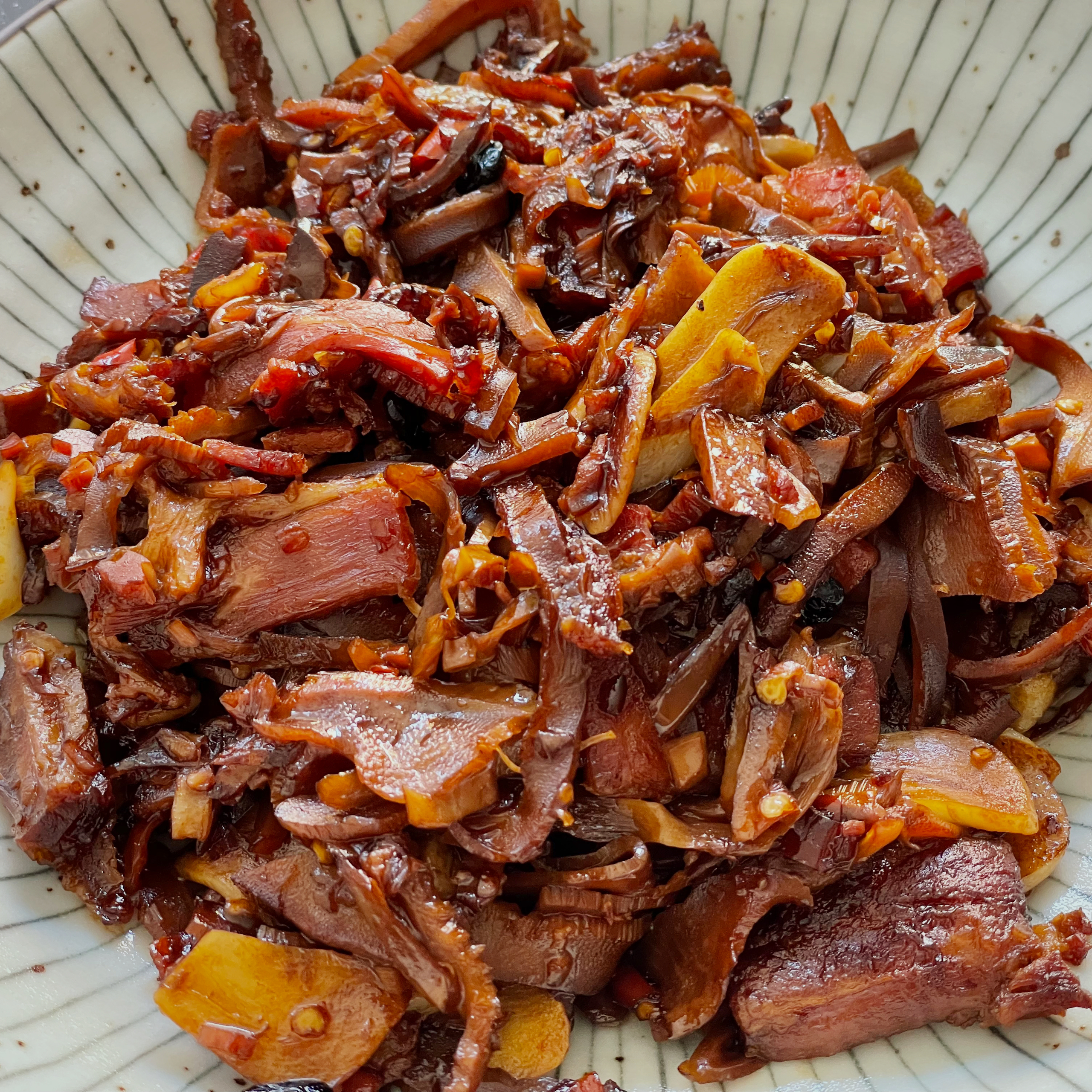 黄磊版烟笋/萝卜干炒腊肉-向往的生活湘西腊肉做法
