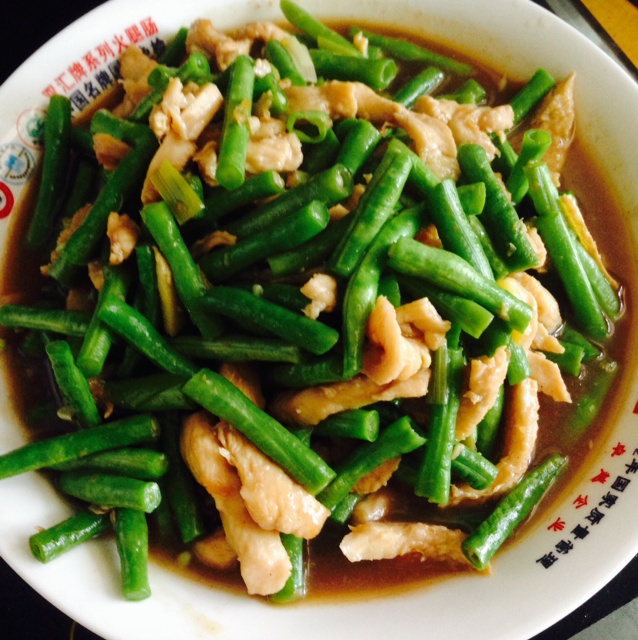 豆角炒肉丝