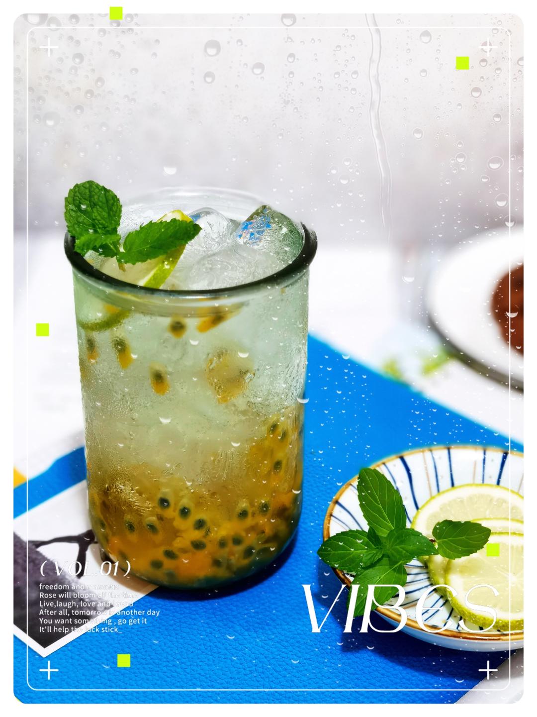 开胃解腻就喝百香果苏打水的做法