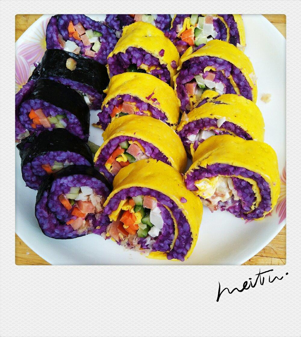 mandy--7做的紫薯寿司