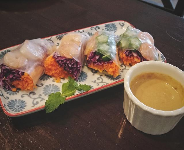 自制越南虾仁米卷(春卷)的做法