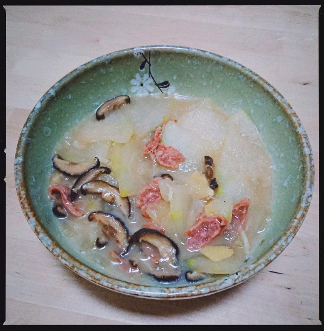 干贝腊肠烧冬瓜