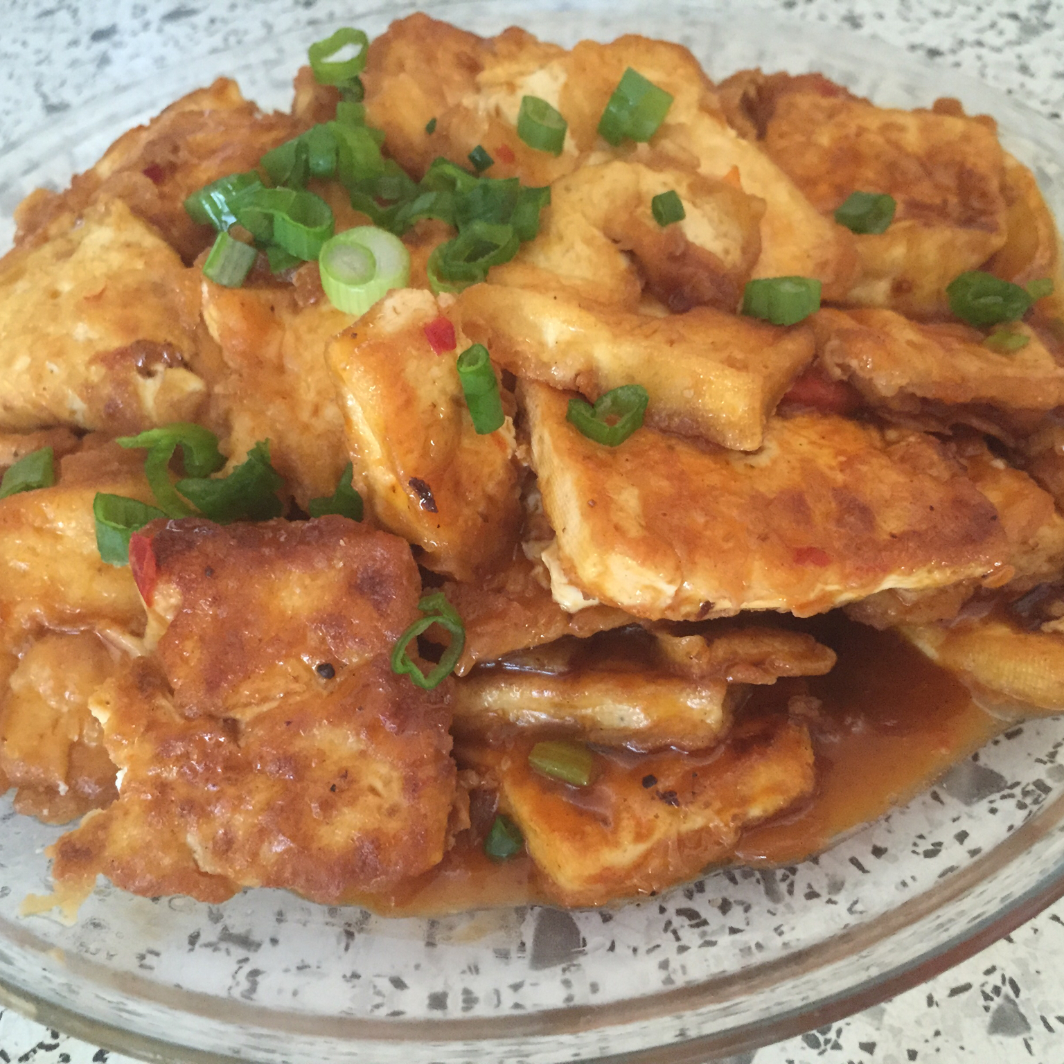 蚝油煎豆腐
