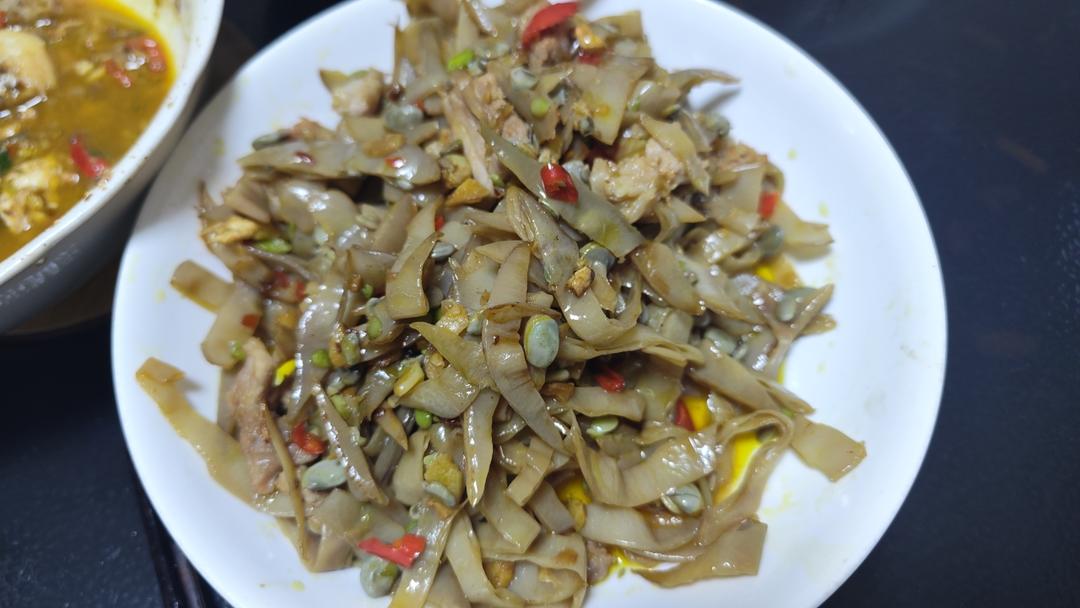 炒眉豆【晾晒后脆脆版】