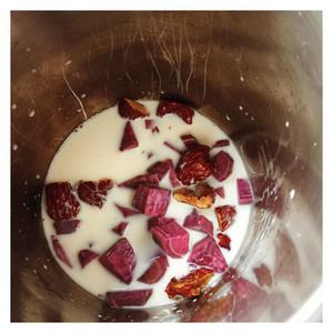 牛奶紫薯红枣糊（豆浆机）的做法 步骤3