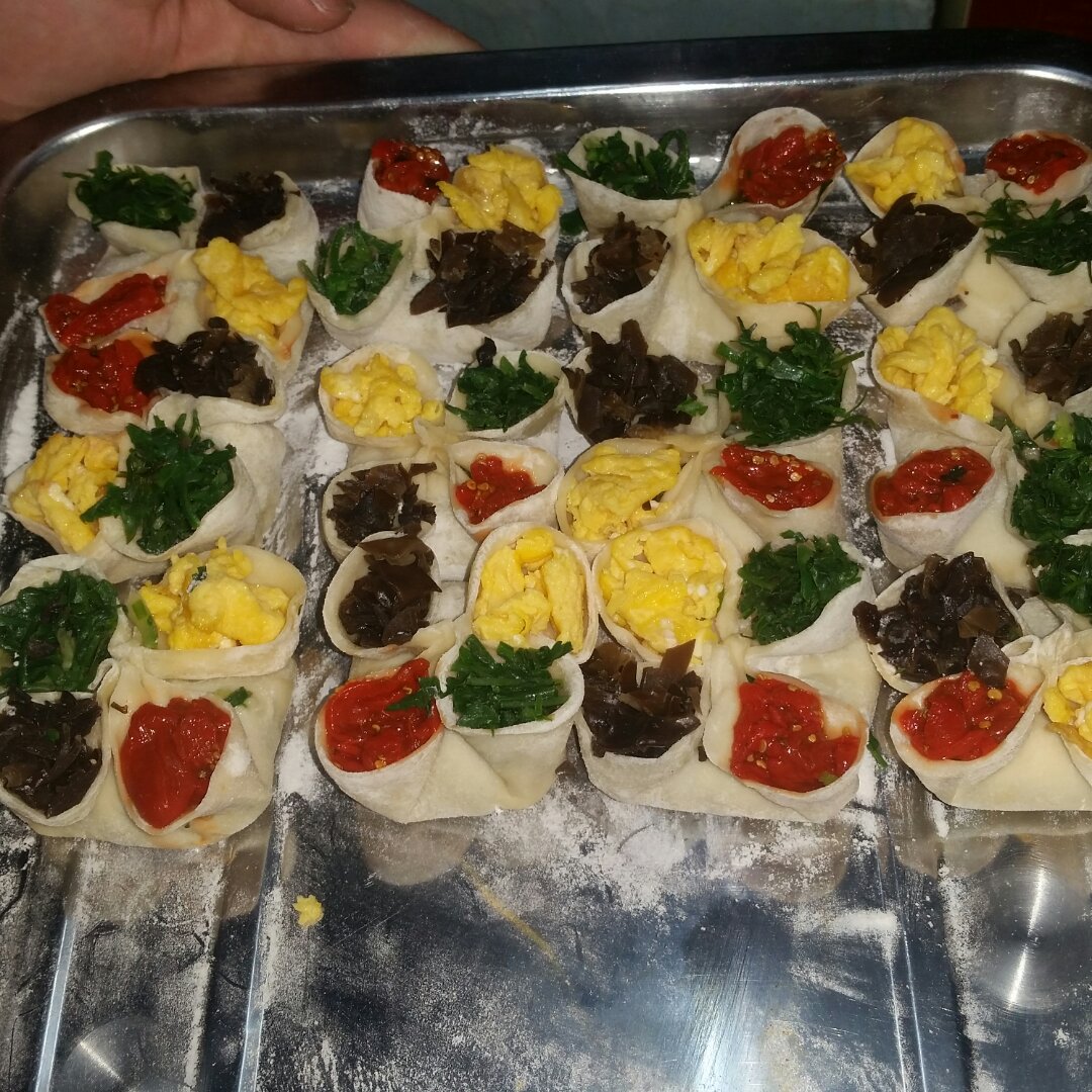 年夜饭四喜蒸饺I花样蒸饺