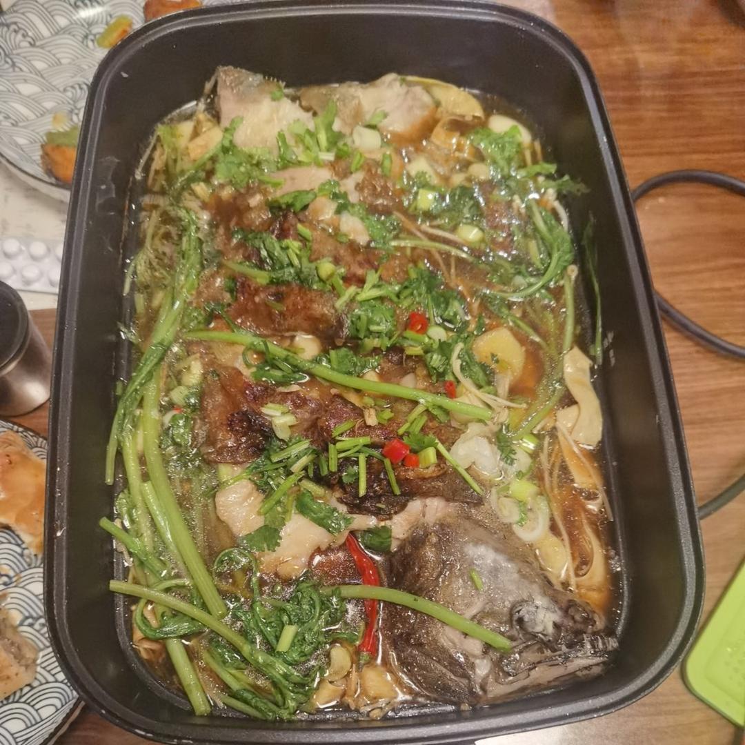 黑椒碟鱼头