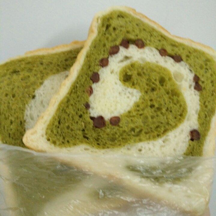 抹茶蜜豆吐司