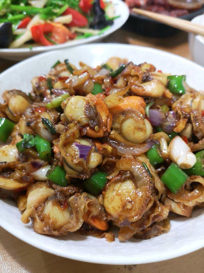 管兆兰做的香炒裙边贝