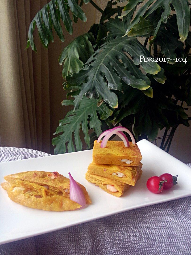 超厚南瓜虾仁饼