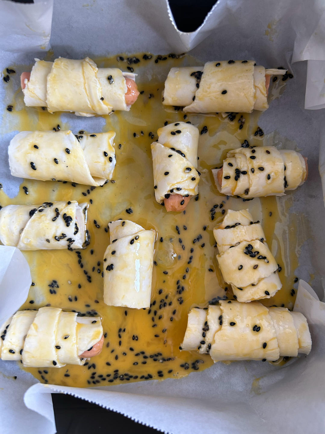 手抓饼也能做🥐可颂面包
