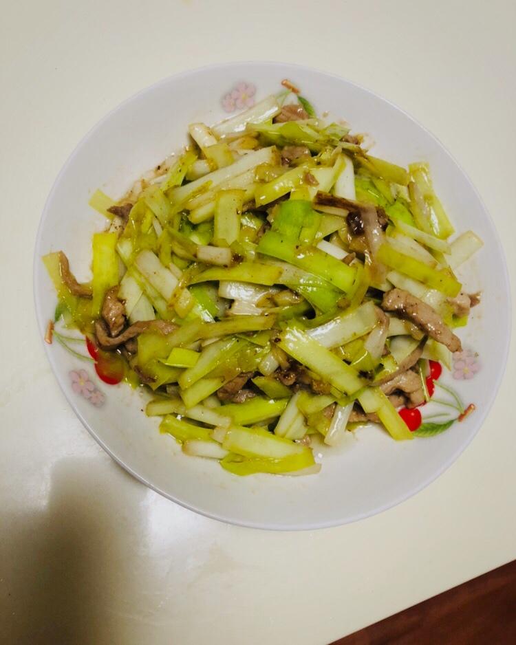 韭黄炒肉丝