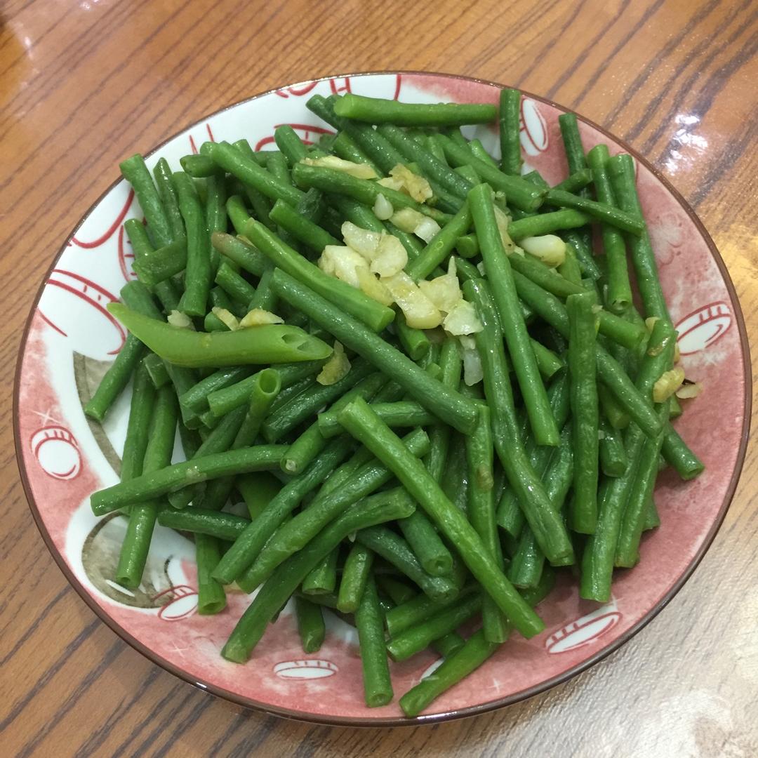 健康少油蒜泥拌长豆（豇豆）