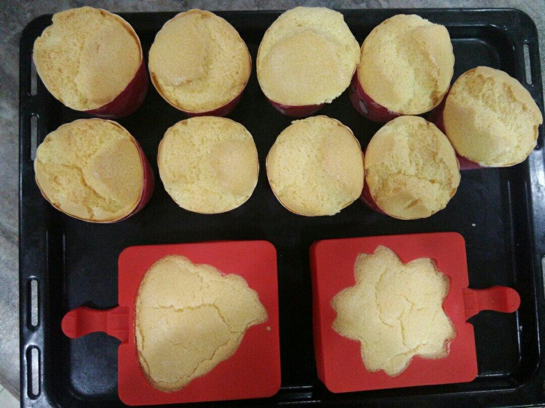 纸杯蛋糕 8寸戚风蛋糕的量