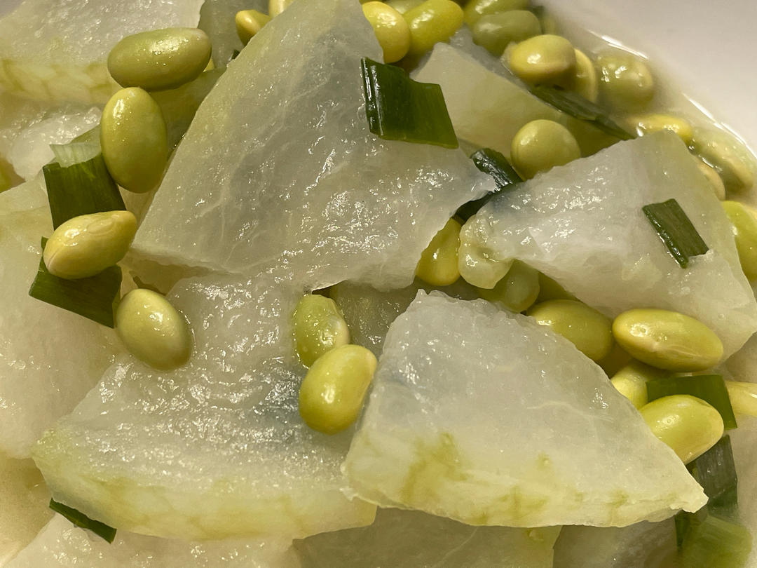 上海小囡喜欢的冬瓜炒毛豆