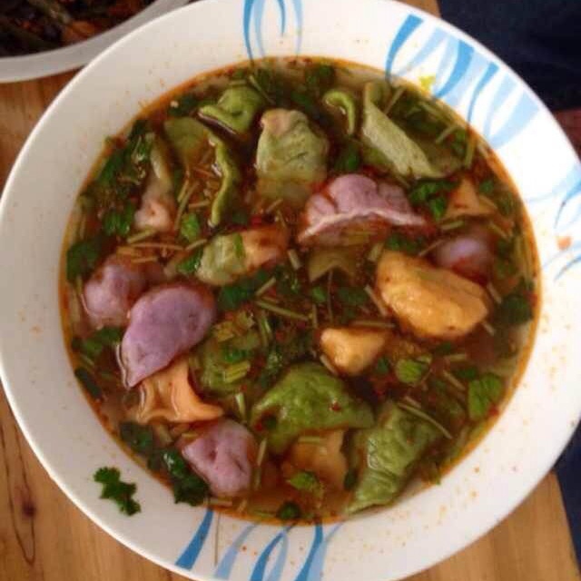 彩色饺子皮