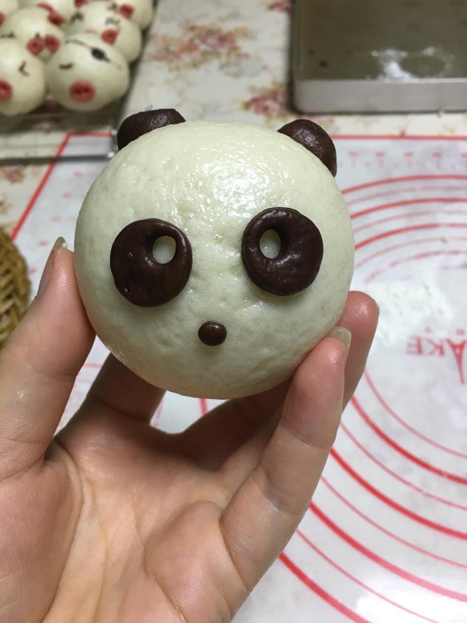 熊猫豆沙包&紫薯包
