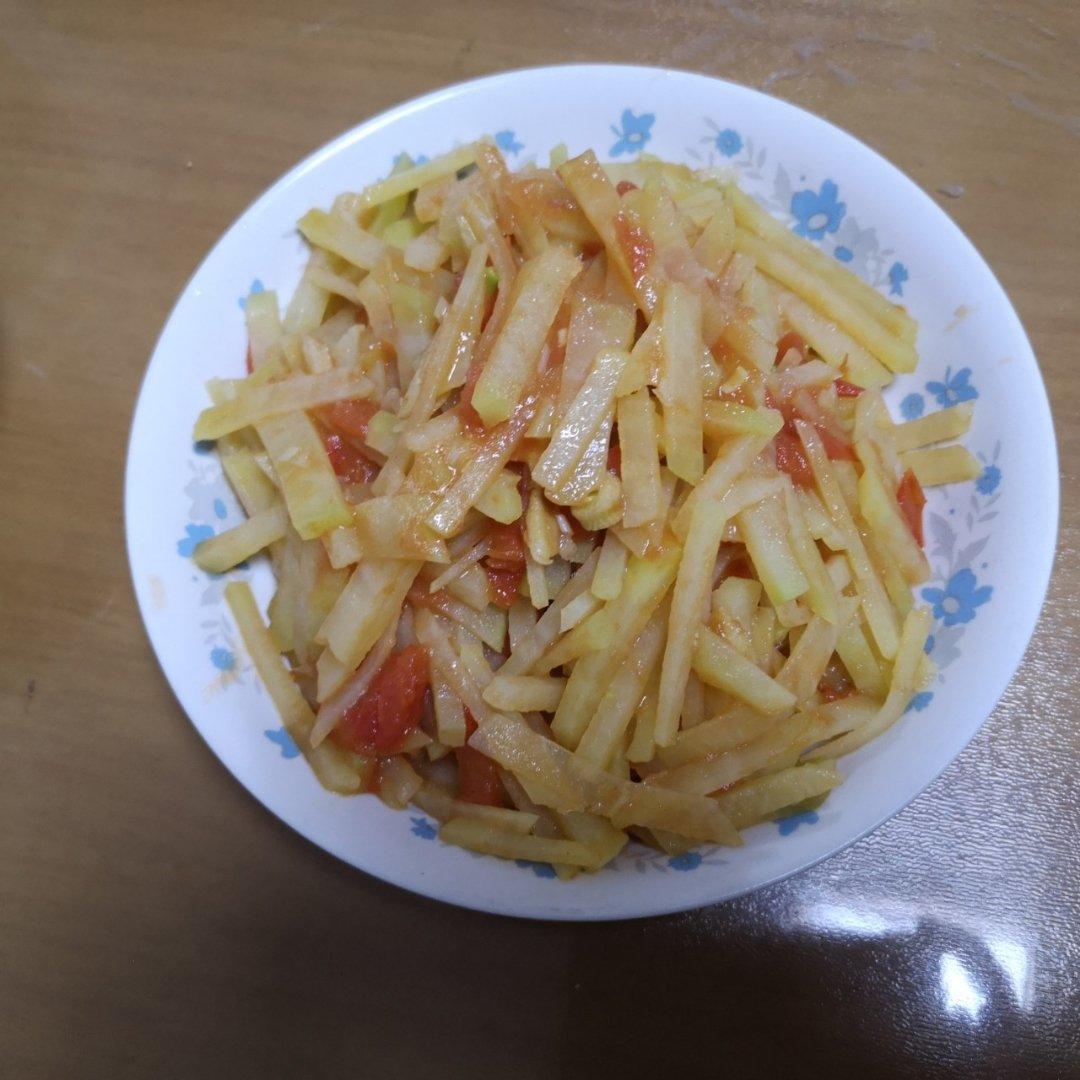 西红柿炒土豆丝
