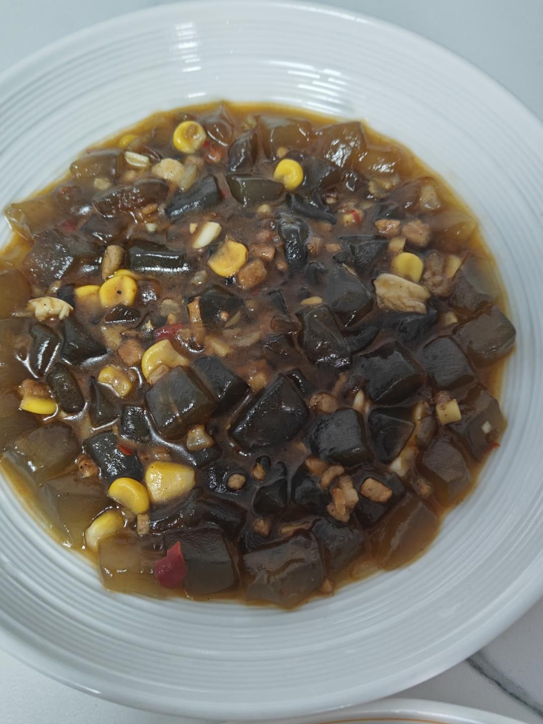 铁板炒凉粉（红薯凉粉）