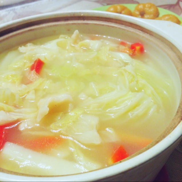 蔬菜鸡蛋面疙瘩